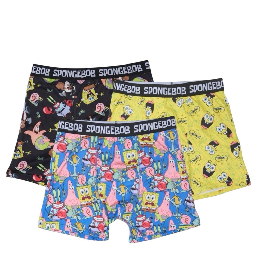 SPONGEBOB Boxer Briefs (3 Pack) Men’s M